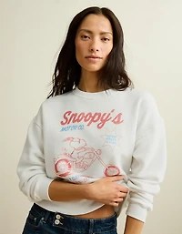 AE Snoopy Graphic Crew Neck Sweatshirt