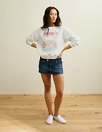 AE Snoopy Graphic Crew Neck Sweatshirt