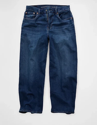 Jean ample à jambe tonneau court AE