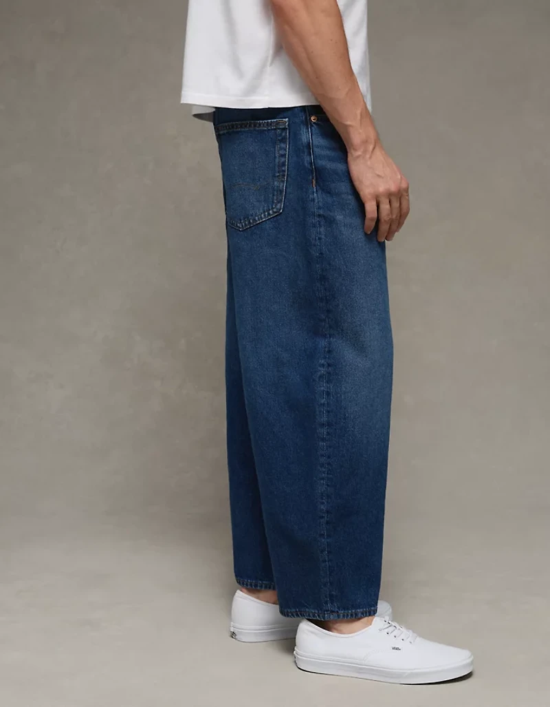 AE Cropped Baggy Barrel Jean