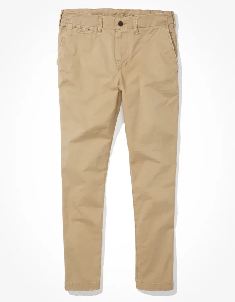 AE Flex Slim Lived-In Khaki Pant