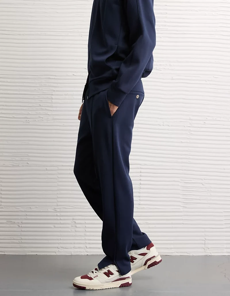 Pantalon à ceinture élastique plissé en tricot 24/7 AE