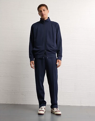 Pantalon à ceinture élastique plissé en tricot 24/7 AE