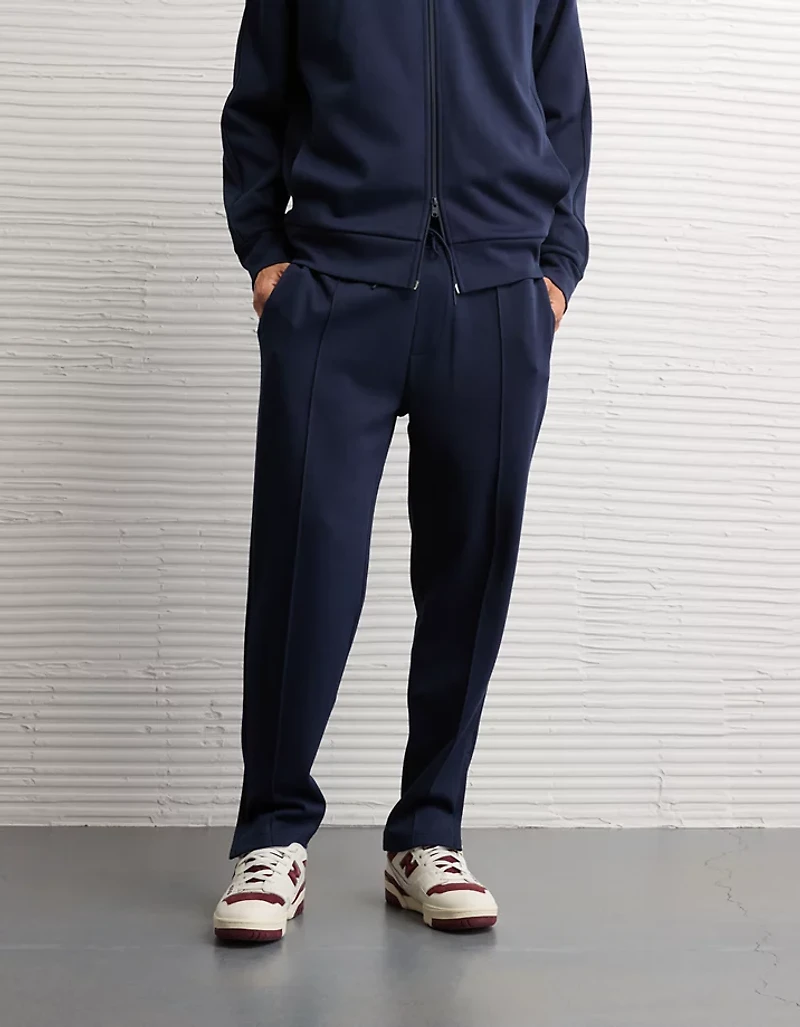 Pantalon à ceinture élastique plissé en tricot 24/7 AE