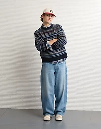 Chandail jacquard de style chalet douillet AE