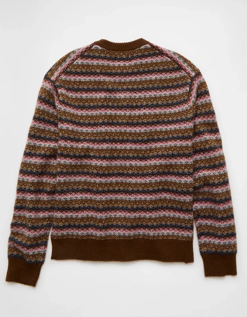 Chandail jacquard de style chalet douillet AE