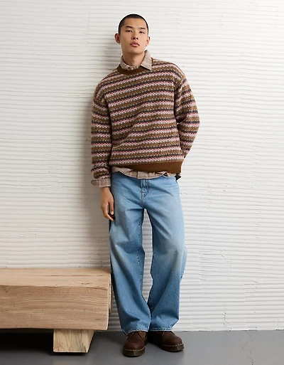 Chandail jacquard de style chalet douillet AE