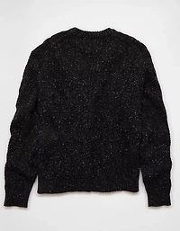AE Cable Knit Crew Neck Sweater