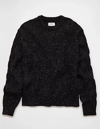 AE Cable Knit Crew Neck Sweater