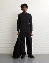 AE Cable Knit Crew Neck Sweater