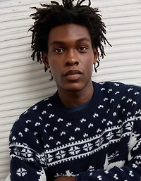 Chandail jacquard de style chalet douillet AE