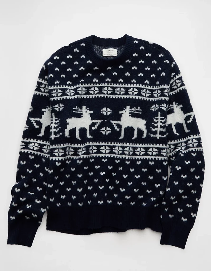 Chandail jacquard de style chalet douillet AE