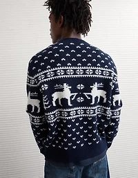 Chandail jacquard de style chalet douillet AE