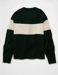 AE Cozy Cabin Chest Stripe Sweater