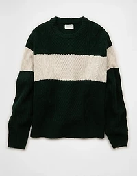 AE Cozy Cabin Chest Stripe Sweater