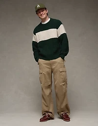 AE Cozy Cabin Chest Stripe Sweater