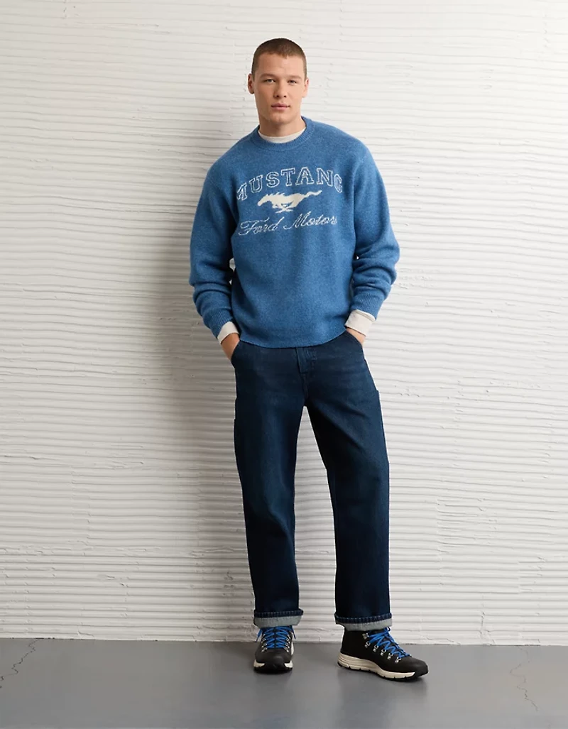 Chandail de style chalet douillet à image Ford Mustang AE