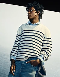AE Striped Crewneck Sweater