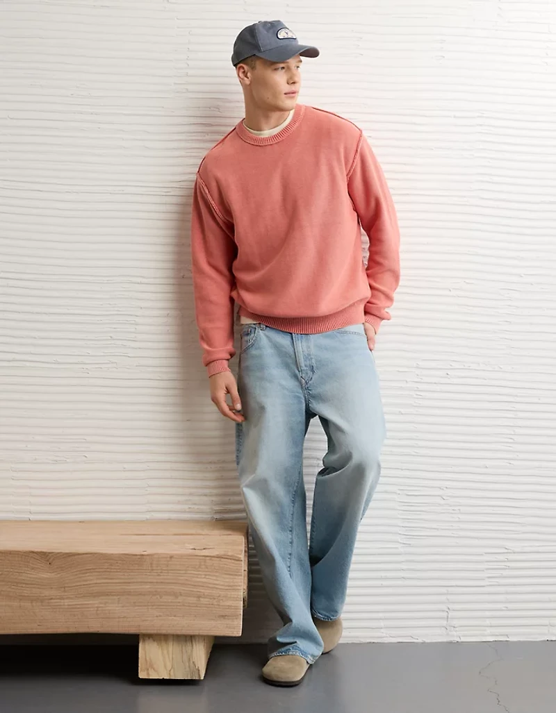 AE Washed Reverse Sweater