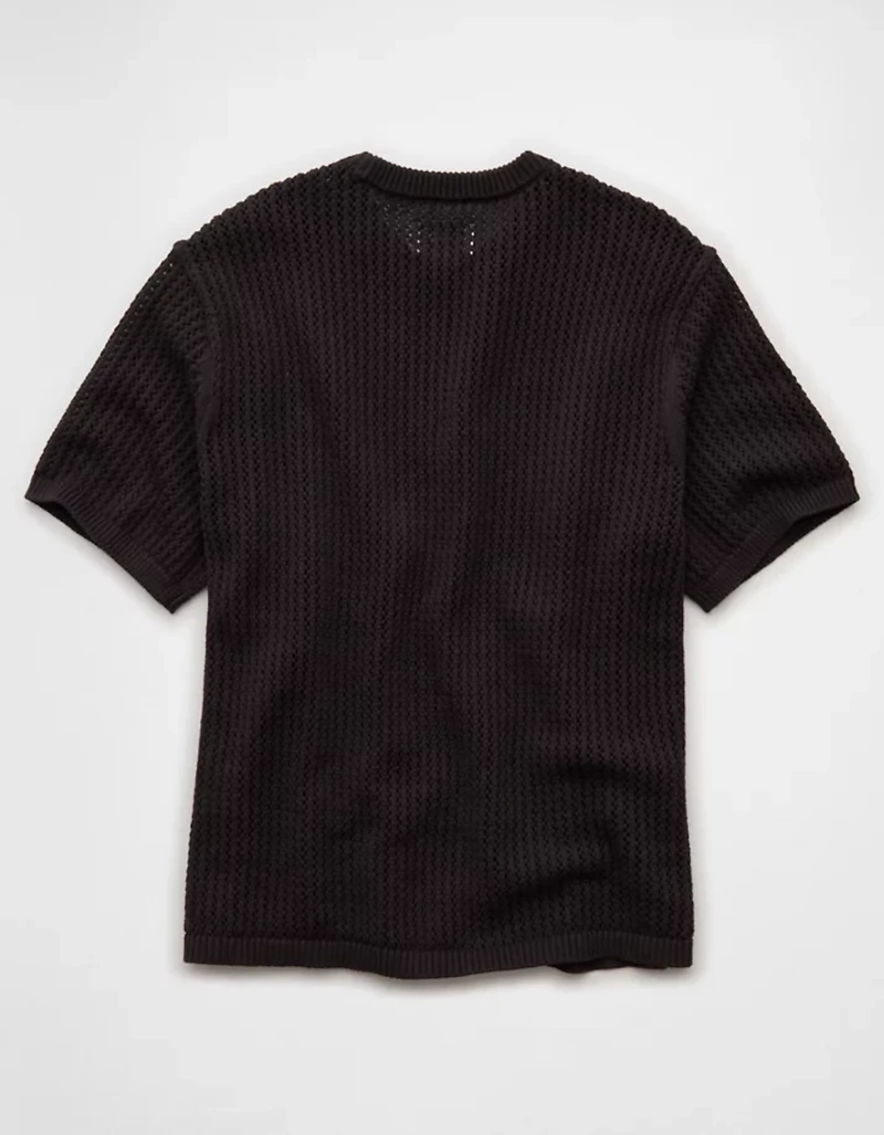 AE Open-Knit Sweater T-Shirt