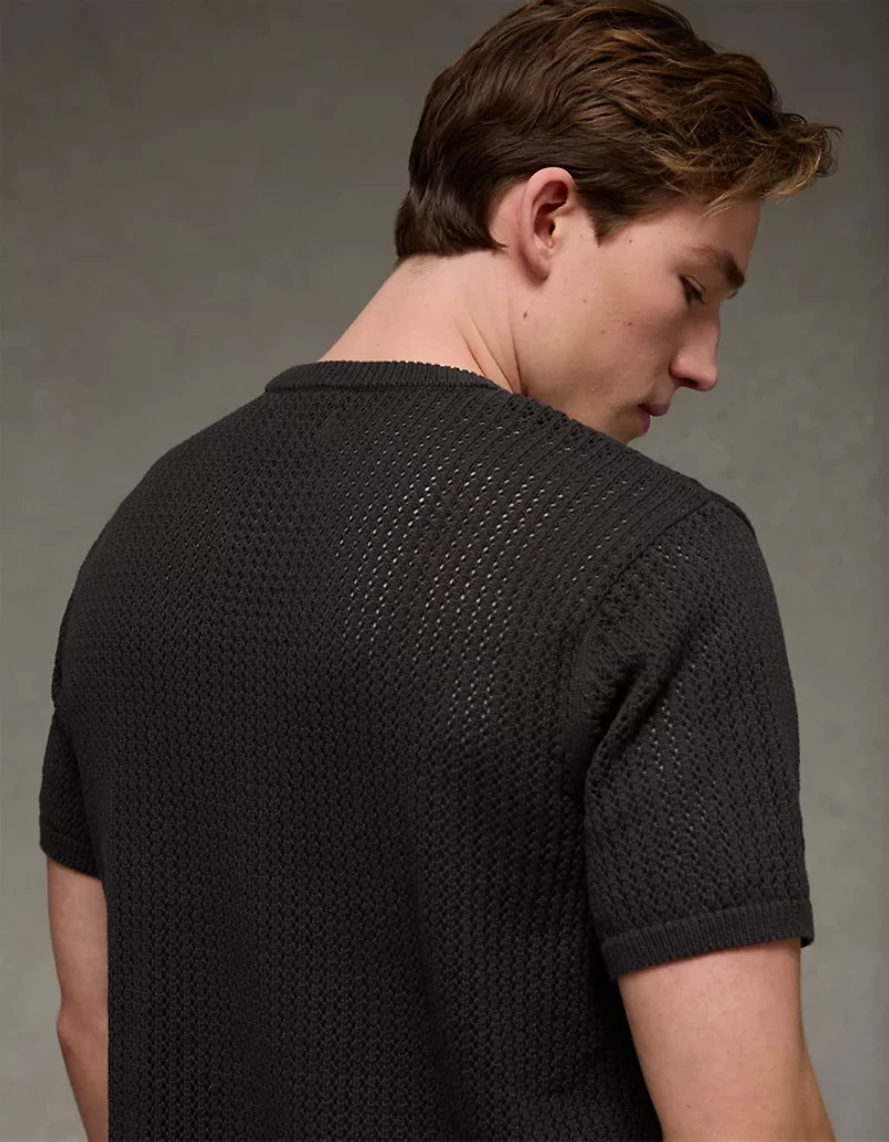 AE Open-Knit Sweater T-Shirt