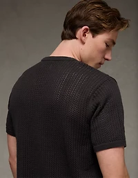 AE Open-Knit Sweater T-Shirt