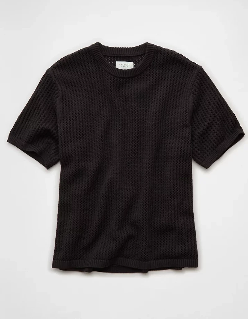 AE Open-Knit Sweater T-Shirt