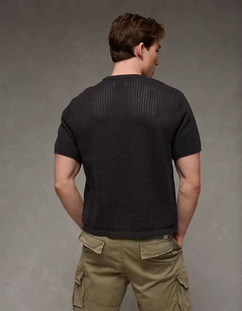 AE Open-Knit Sweater T-Shirt