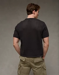 AE Open-Knit Sweater T-Shirt