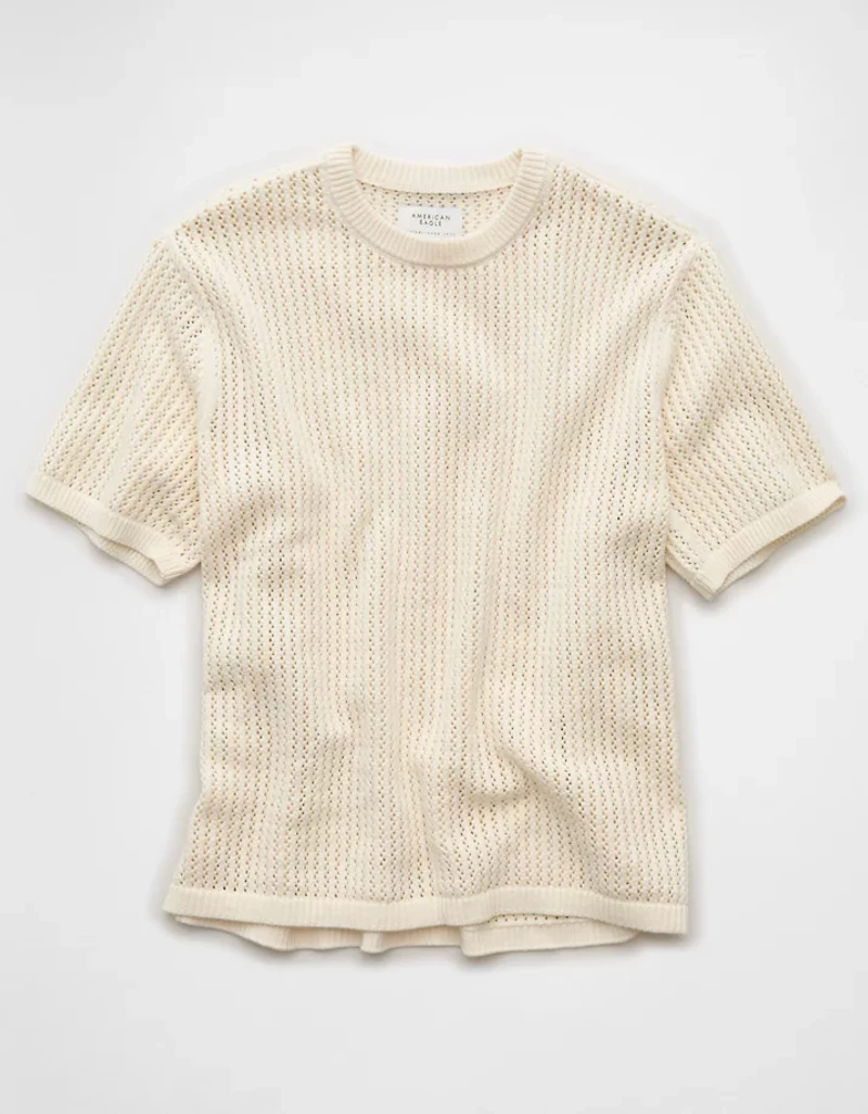 AE Open-Knit Sweater T-Shirt