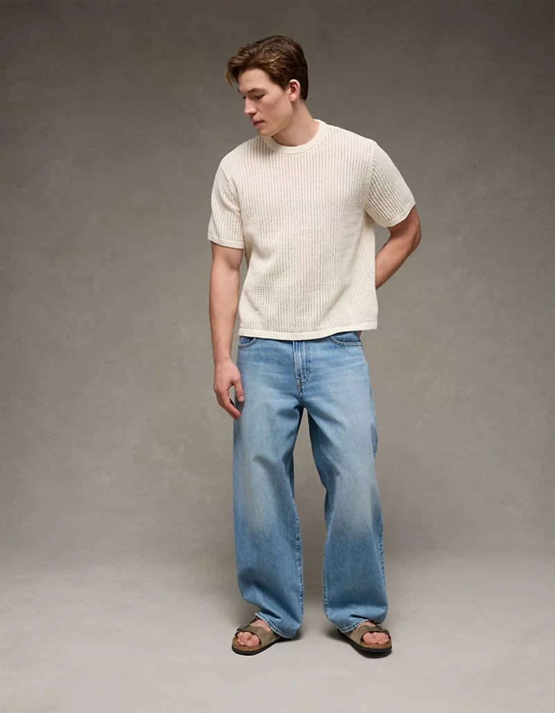 AE Open-Knit Sweater T-Shirt