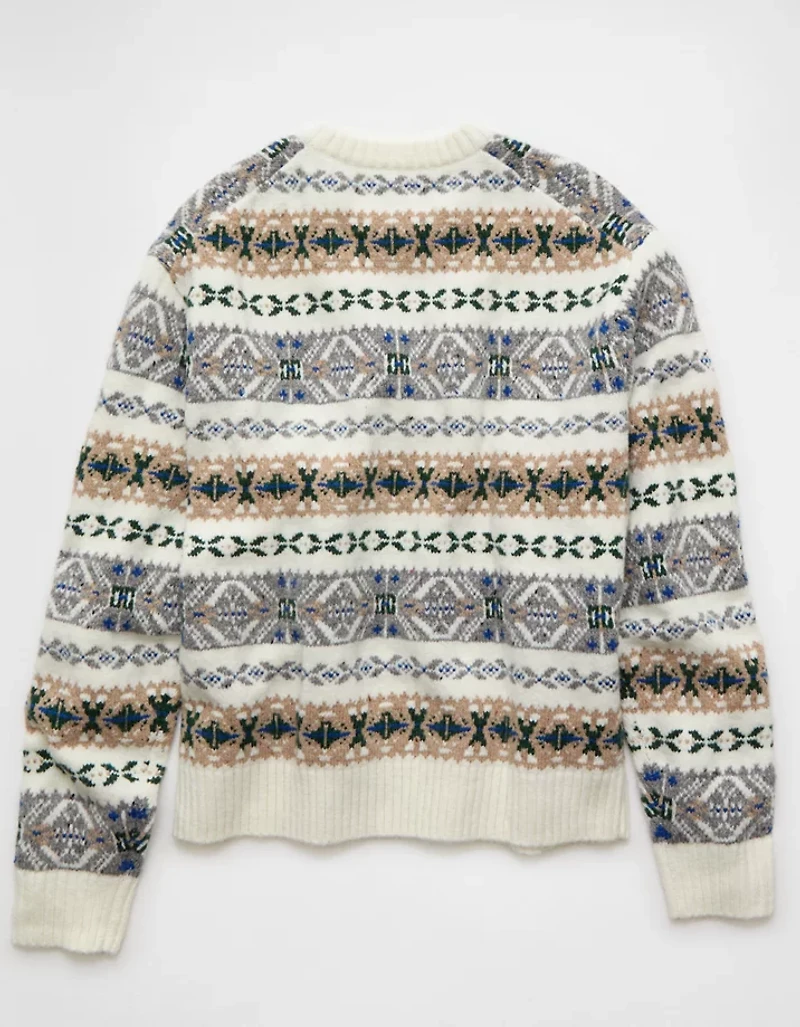 Chandail jacquard de style chalet douillet AE