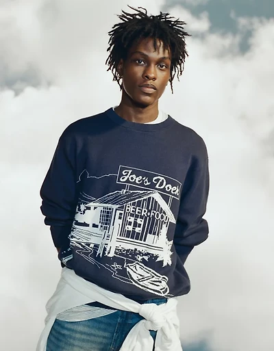 AE Graphic Crew Neck Sweater