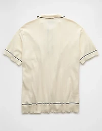 AE Weekend Tipped Sweater Polo Shirt