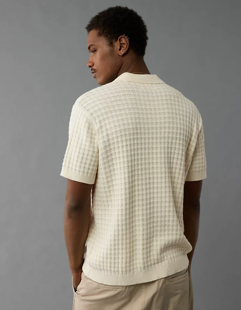 AE Weekend Sweater Polo Shirt