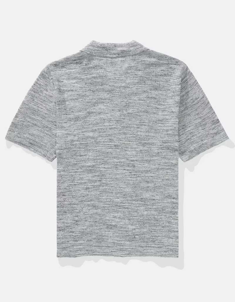 AE Space Dye Sweater Polo Shirt