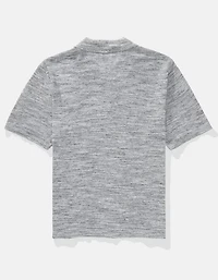 AE Space Dye Sweater Polo Shirt