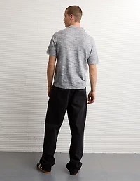 AE Space Dye Sweater Polo Shirt