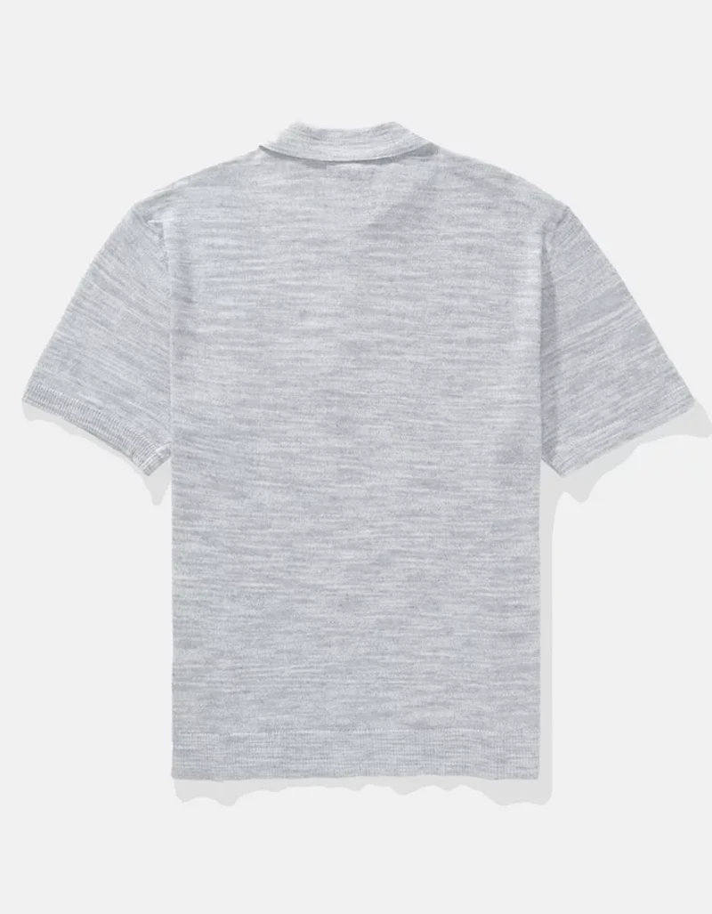 Polo en tricot teint par espacement AE