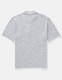Polo en tricot teint par espacement AE