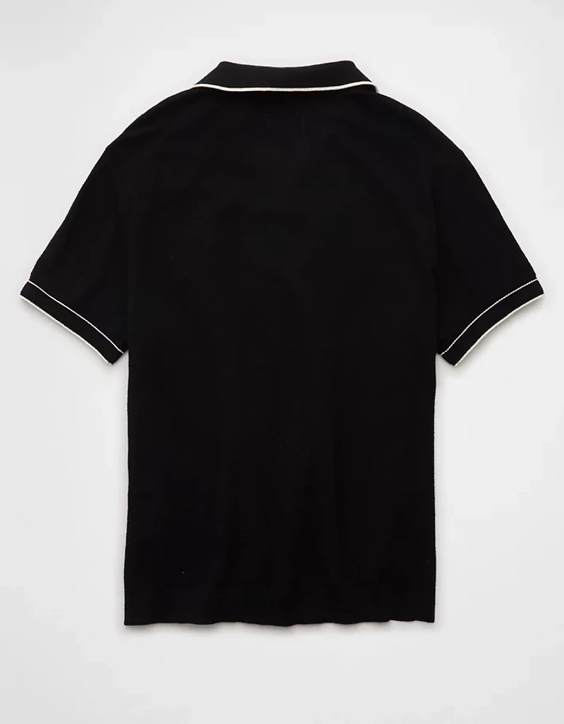 AE Weekend Tipped Sweater Polo Shirt