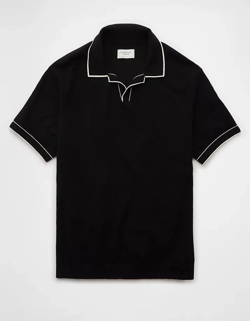 AE Weekend Tipped Sweater Polo Shirt