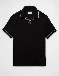 AE Weekend Tipped Sweater Polo Shirt