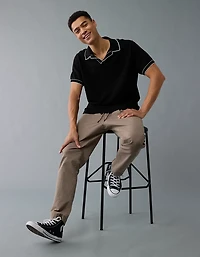 AE Weekend Tipped Sweater Polo Shirt