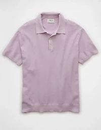 AE Weekend Washed Sweater Polo Shirt