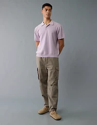 AE Weekend Washed Sweater Polo Shirt