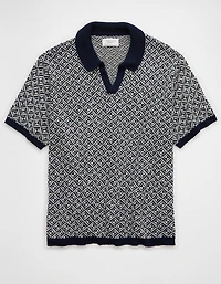 AE Weekend Printed Sweater Polo Shirt