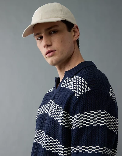 Chemise polo en tricot rayé Fin de semaine AE