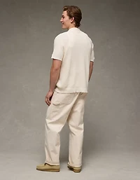 AE Waffle Button-Up Polo Shirt