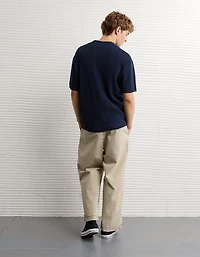 AE Waffle Button-Up Polo Shirt